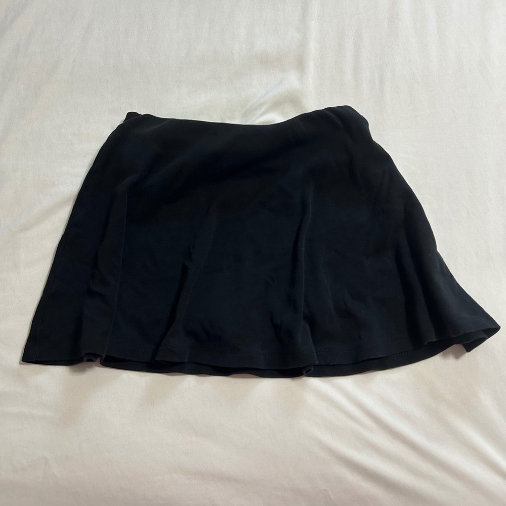 No Boundaries Black Cotton Jersey Skort Mini Skirt XXS 00 AMJE714